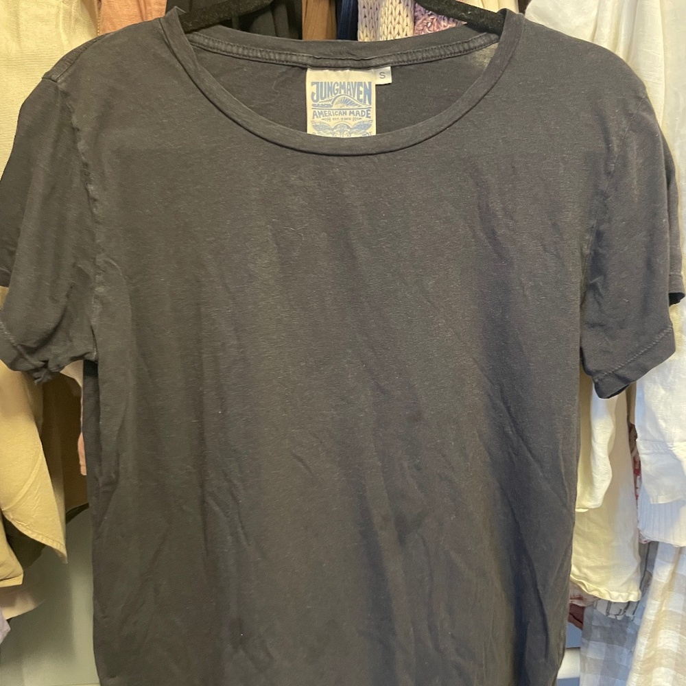 Jungmaven Black Tee size small